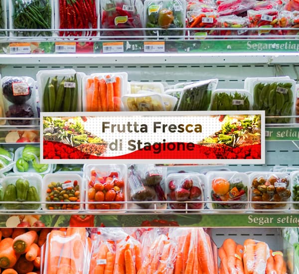 Digital signage led digitali supermercati imelight