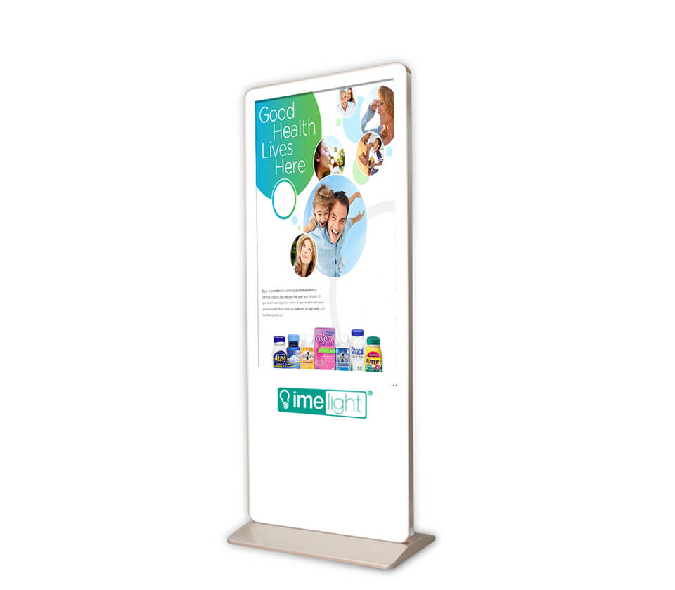 Totem multimediale pubblicitario lcd touchscreen